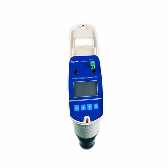 Apure Cheap Water Level Gauge Online Integrated 4-20mA Digital Ultrasonic Liquid Level Depth Meter